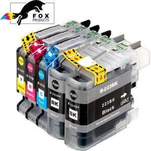 FoxProducts® LC223 LC221 LC-223 LC-221 - cartridge 5 stuks geschikt voor Brother - DCP-J4120 DW , DCP-J562 DW Brother MFC-J4420 DW , MFC-J4620 DW , MFC-J480 DW, DCP-J4120 DW , DCP-J562 DW Brother MFC-J4420 DW , MFC-J4620 D DW ,MFC-J5320 DW, MFC-J5620