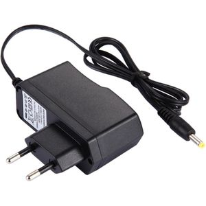 AC-adapter voor draagbare dvd-speler, uitgang: DC 12V / 1.5A of 12V / 2A willekeurige levering (zwart)
