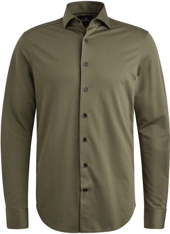 Vanguard - Overhemd - Groen - Lange Mouw - Effen