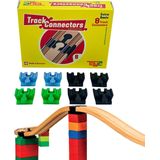 8 Basis - Brio Duplo Adapters - Treinbaanonderdelen - Houten Treinbaan