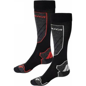 Nordica - Wintersportsokken/Skisokken - Cruise 2PACK - 35/38 - Zwart/rood + zwart/wit