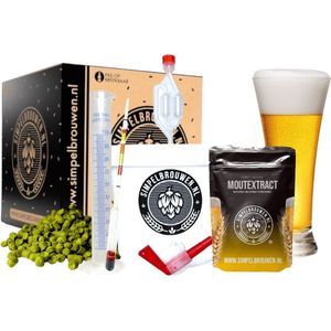 SIMPELBROUWEN® - Simpel Tripel - Bierbrouwpakket - Zelf bier brouwen pakket - Startpakket - Gadgets Mannen - Cadeau - Cadeau voor Mannen en Vrouwen - Bier - Verjaardag - Cadeau voor man - Verjaardag Cadeau Mannen