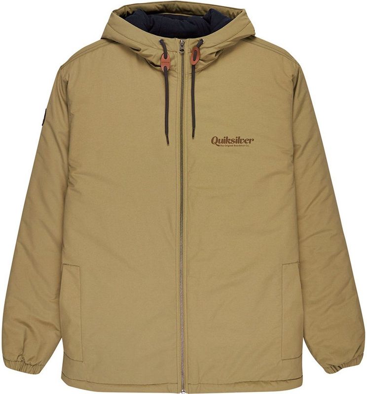 Quiksilver - June Battle - Bomberjack - Beige - Katoen Nylon Mix Stof