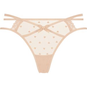 Hunkemöller Dames Lingerie String Melda - Beige - maat XS