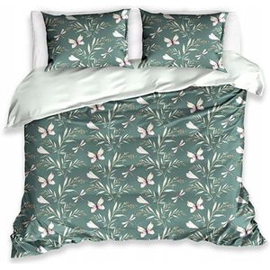 Dekbedovertrek 160x200cm met Kussenslopen 70x80cm - 100% Katoen