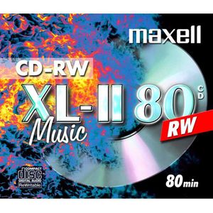 Maxell - CD-RW 80 - Optische Gegevensdrager - 1 Stuk - Audio