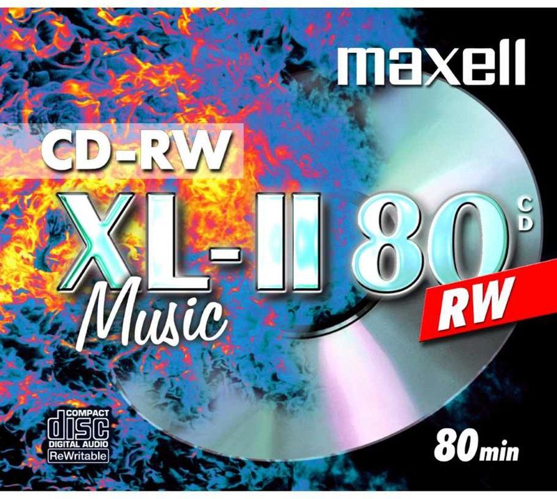 Maxell - CD-RW 80 - Optische Gegevensdrager - 1 Stuk - Audio