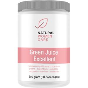 Natural Women Care - Green Juice Excellent - all-in-one concentraat - greens – superfoods – probiotica – enzymen – vitamines – mineralen - natuurlijk - Vegan