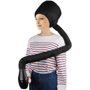 Crrynuo Haardroogkap - Haarstylingkap - Reizigende Haardroogkap - Elektrische Haarverdampingskap Voor Elke Hairstijl 1 Stuk Praktisch Lichtgewicht Zwart