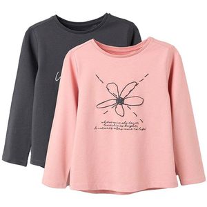 Zippy 3107551102 T-shirt Met Lange Mouwen Roze 3-4 Years Meisjes