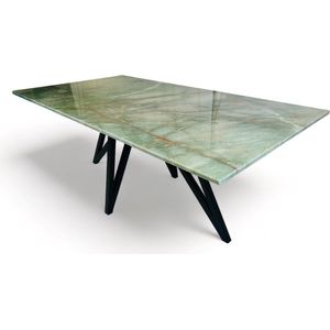 Green Fantasy Kwartsiet - Eettafel - Rechthoekig - Natuursteen - 200x110