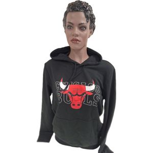 CHICAGO BULLS-NEW ERA -HOODIE-BLACK-XS