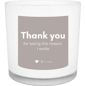 Geurkaars O'Bliss quote - Thank you smile - thank you collection