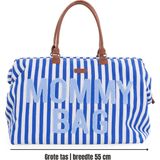 Childhome Mommy Bag® - Verzorgingstas - Stripes Collection - Blauw/Wit