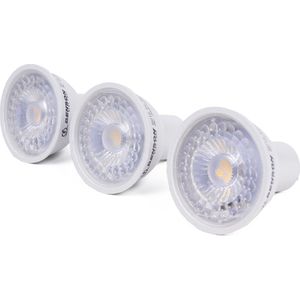 Benson LED Spot GU10 5W 3000K 230V - Dimbaar - Warm Wit - 3 stuks