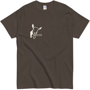 Grappig T Shirt met Geit Illustratie Blehh - Dames en Heren Tshirt - Bruin - L