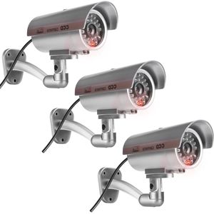 3 stuks bewakingscamera dummy met knipperend ledlicht voor binnen en buiten