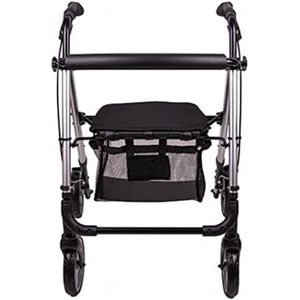 Thuys – Ultra Light Foot Traveler – Rollator 6,4 kg – Lichtgewicht Wandelwagen – Compact En Wendbaar – Zilver
