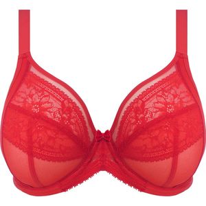 Elomi Dames Plus Size Kendra Underwire Plunge Bra, kersen, 75H