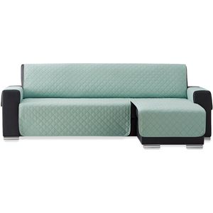 Duo quilt Chaise Longue Rechts - Bankbeschermer - 240cm breed - Mint - OekoTex keurmerk