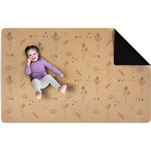 Kruipmat voor baby's van kurk en natuurlijk rubber, antislip, 180 x 115 cm