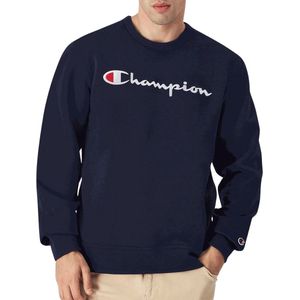 Champion Big Logo Fleece Crewneck Sweater Heren - Maat S
