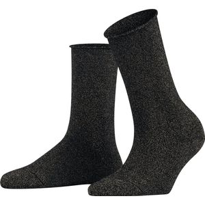 FALKE Shiny allover glans duurzaam lyocell sokken dames zwart - Maat 39-42