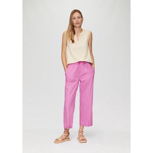 s.Oliver - 7/8 Culotte - Katoenen Broek - Hoge Taille