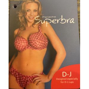 Panache superbra Lingerie Fiesta BH - underwired balconnet bra - ivory fuchsia - maat F85