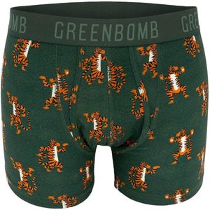 GreenBomb - boxershort tijgers - groen