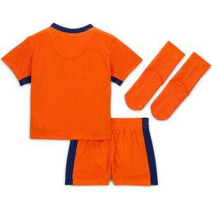 Nike Nederland 2024 Stadium Thuis Nike Driedelig Replica Voetbaltenue Baby's Peuters Safety Orange Maat 3-6