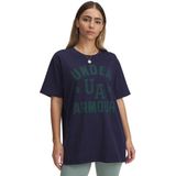 Under Armour - Heavyweight Collegiate - Dames T-shirt - Oversized - Korte Mouw