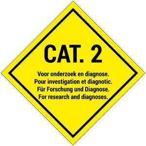 Categorie 2 onderzoek en diagnoses bord - Dibond - 30 x 30 cm