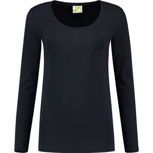 L&S T-shirt Crewneck cot/elast LS for her