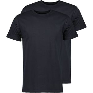 Jac Hensen 2 Pack T-shirt - Ronde Hals - Blau - 4XL Grote Maten