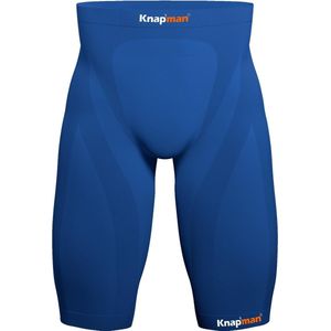 Knapman Zoned Compression Short 45% Royal Blauw | Compressiebroek (Liesbroek) voor Heren | Maat XS