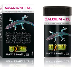Exo Terra Calcium + Vitamine D3 - Reptielenvoer - 90gr