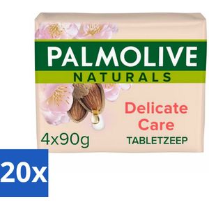 Palmolive Tabletzeep Naturals Amandel Melk 4x 90 gr - Bulkverpakking - 20 stuks