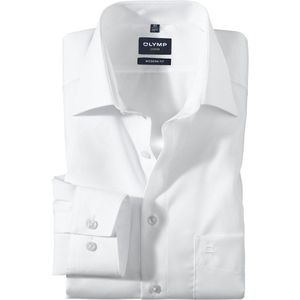 Overhemd - Lange Mouw - Katoen - Poplin - Met Borstzak