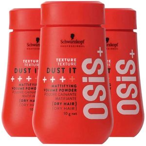 3x Schwarzkopf Professional OSiS Dust It Volume Poeder 10 gr