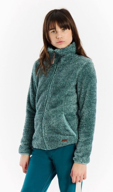 Protest Girls Riri JR Full Zip Top Fleecevest (Kinderen |turkoois)