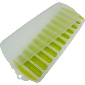Without Lemon - 1 stuk - Siliconen IJsblokjes Vorm - 10 Staafjes - Ideaal voor Waterfles - Eenvoudig uit de vorm te halen - Kleur: Fel Groen