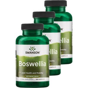Swanson | Boswellia 400mg | 100 capsules | 3 stuks | 3 x 100 capsules