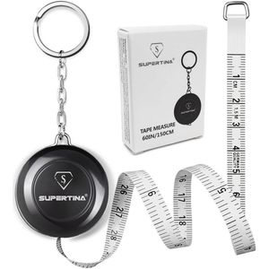 Flexibele Lichaamsmeetband - 150 cm Maatlint met Sleutelhanger en Retractieontwerp