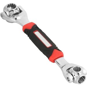 Allecto plus - Multifunctionele dopsleutel met 360 graden ratel - Momentsleutel voor huishoudelijk werk - 8-in-1 reparatietool