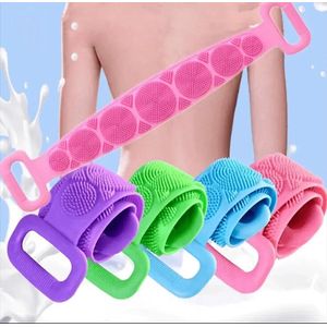 Zachte Exfoliërende Rug, Borstel, Bad, Douche, Massage, Spa, Scrubber, Scrub, Wassen, Body, Huidverzorging, Badkamer Accessoires - wilekeurig kleur