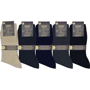 Heren sokken - VOLLEDIG NAADLOOS - 100 % egyptische katoen- 2 paar prachtige mannen kousen - zwart - maat 39/42 - ZONDER ELASTIEK VOOR BLOEDSOMLOOP