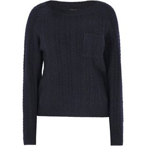 Dreimaster - Jumper - Marine - Dames - Gebreide Trui met Kabelbreisel