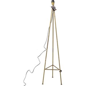 Vloerlamp - Vloerlampen - Vloerlampen Woonkamer - Vloerlamp Goud - Industriële Vloerlamp - Staande Lamp - 130 cm