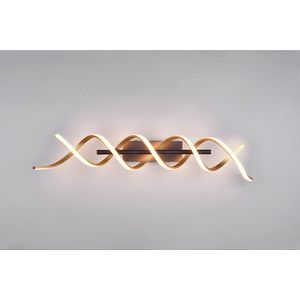 LED Plafondlamp - Plafondverlichting - Trion Sarina - 41W - Aanpasbare Kleur - Dimbaar - Rechthoek - Mat Goud - Aluminium